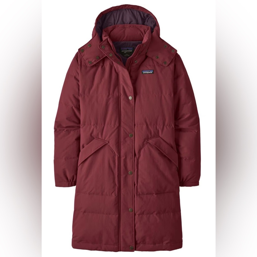 Patagonia full length down jacket, Beautiful RED!!   NWT